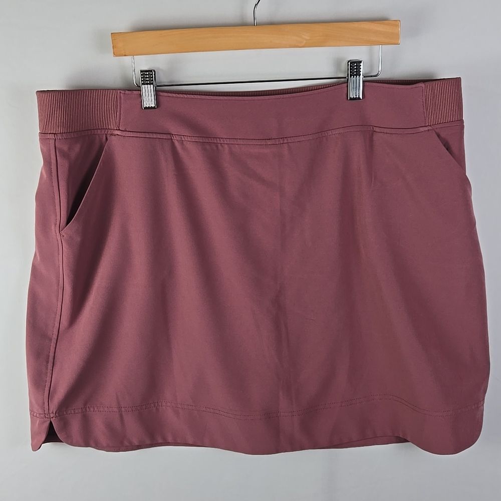 32 DEGREES Cool Women's Active Redwood Dusty Pink Skort Skirt Sz XXL Athleisure